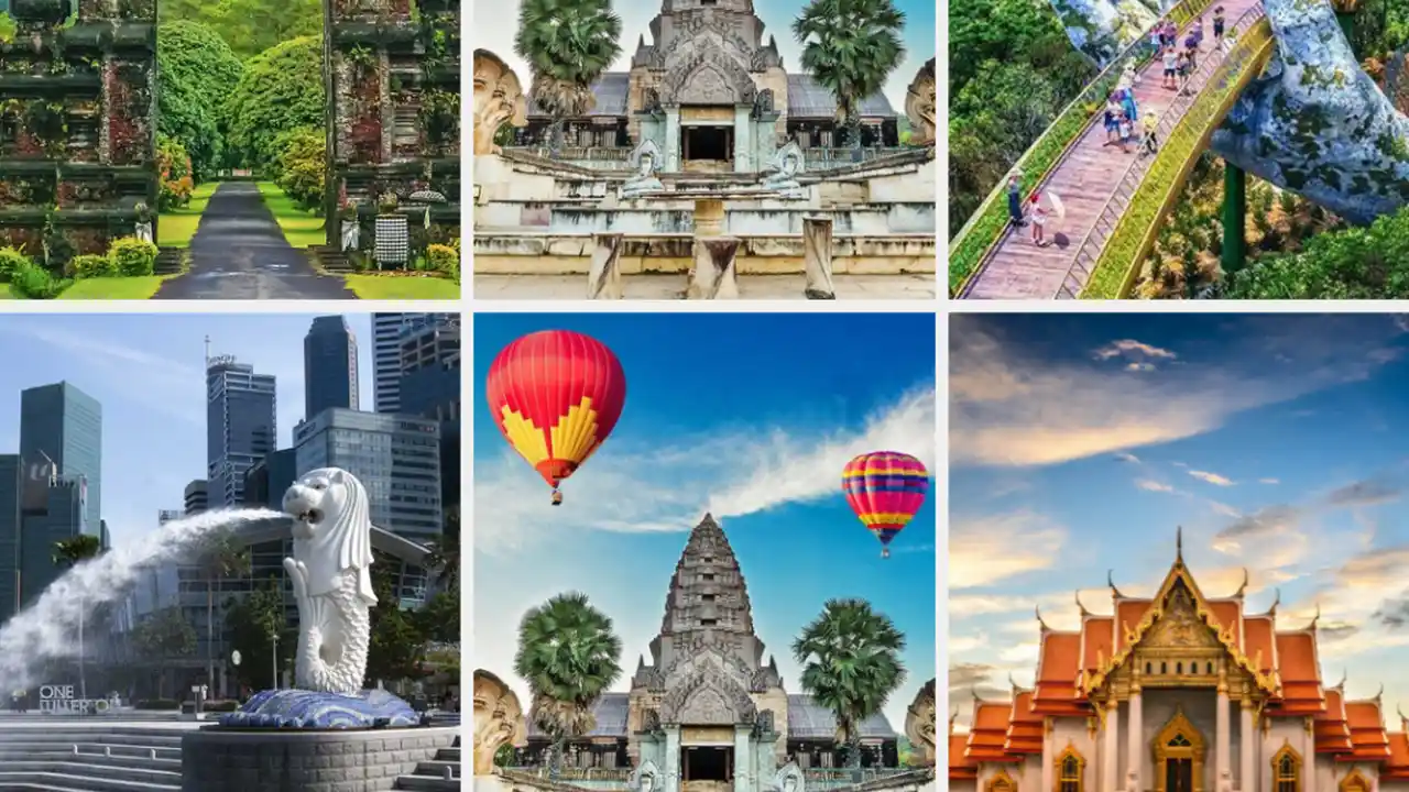 blue bowl of black bean beef tortilla soup on a board with cilantro and shredded cheese in background